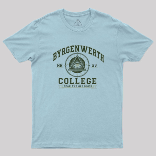 Retro Byrgenwerth College Geek T-Shirt
