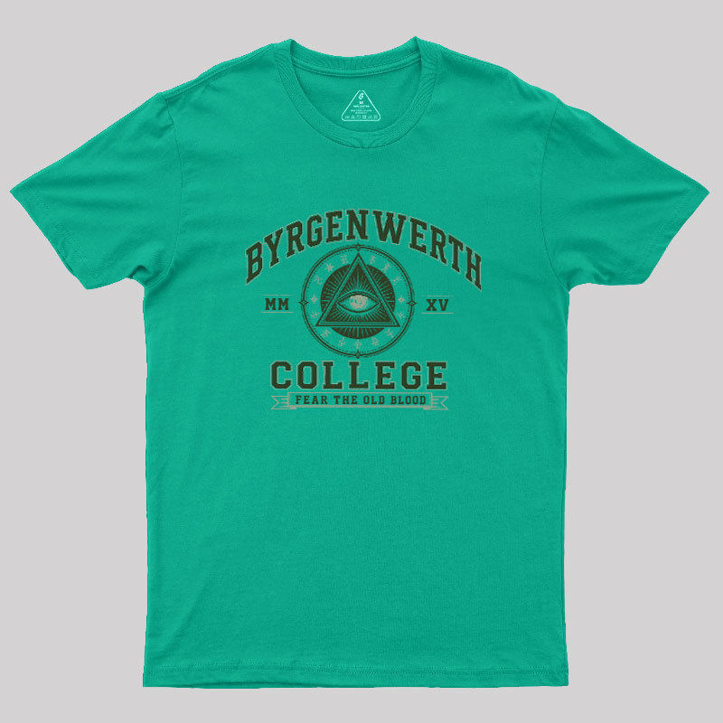 Retro Byrgenwerth College Geek T-Shirt
