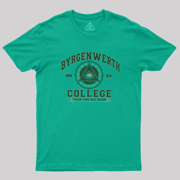 Retro Byrgenwerth College Geek T-Shirt