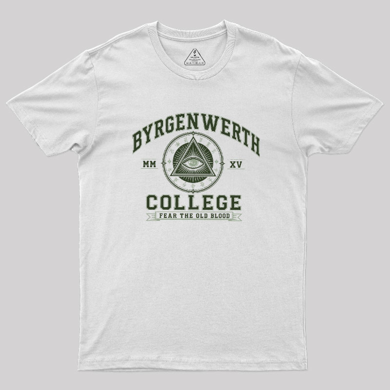 Retro Byrgenwerth College Geek T-Shirt