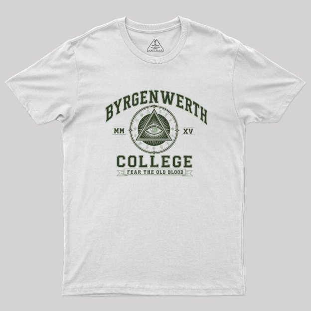Retro Byrgenwerth College Geek T-Shirt