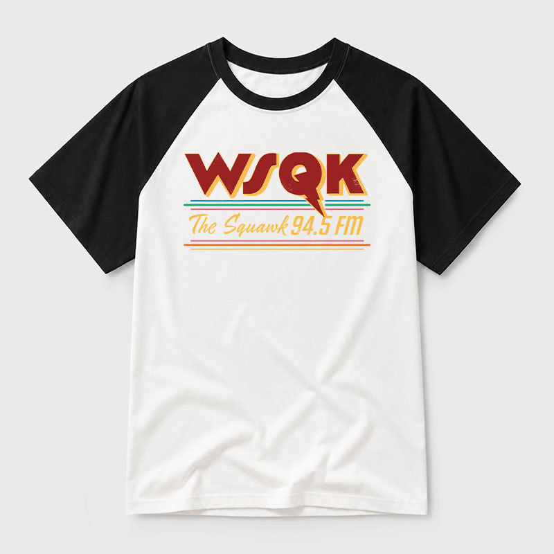 WSQK Geek Retro Raglan T-Shirt
