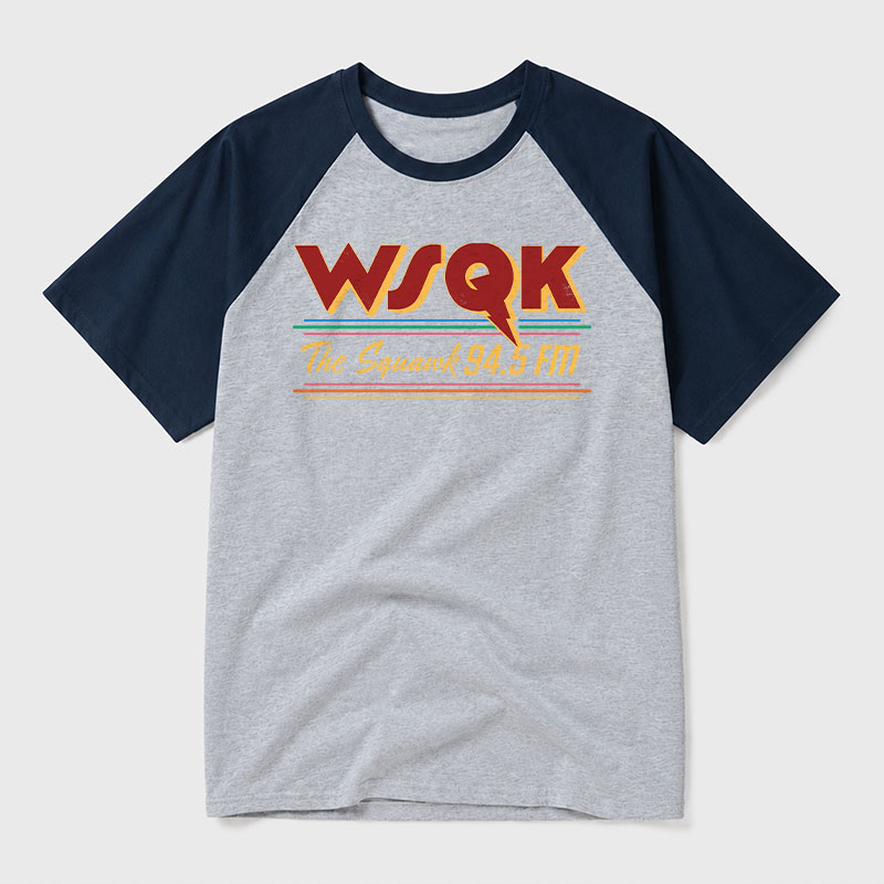 WSQK Geek Retro Raglan T-Shirt