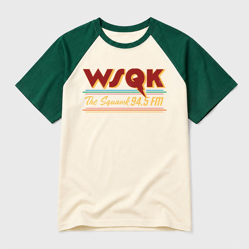 WSQK Geek Retro Raglan T-Shirt