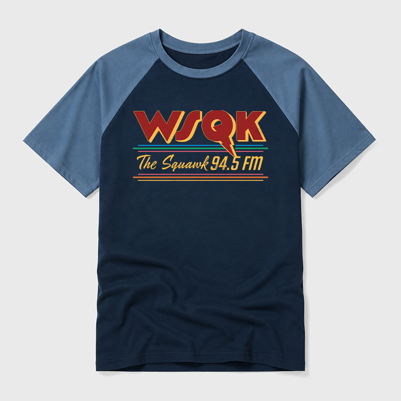 WSQK Geek Retro Raglan T-Shirt
