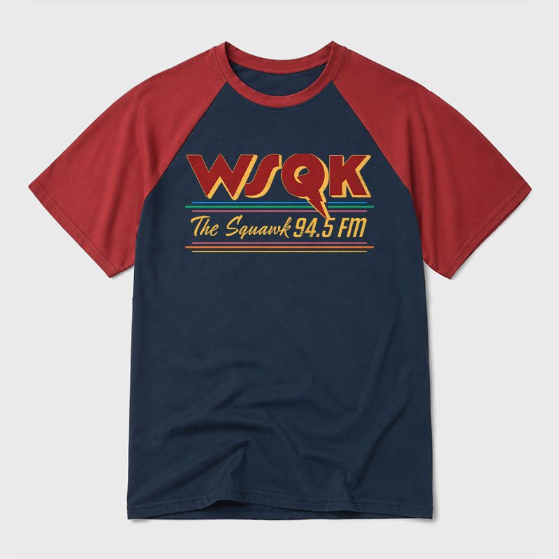WSQK Geek Retro Raglan T-Shirt