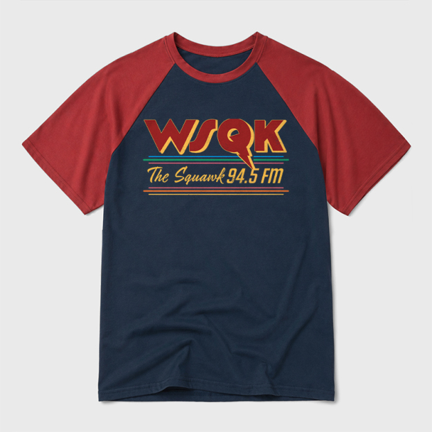 WSQK Geek Retro Raglan T-Shirt