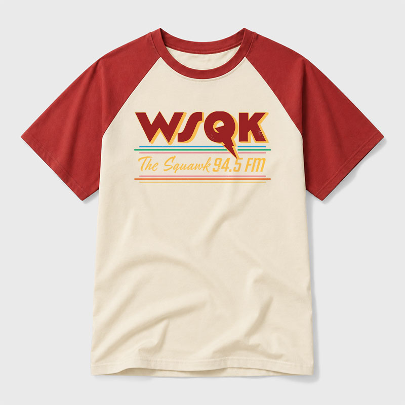 WSQK Geek Retro Raglan T-Shirt