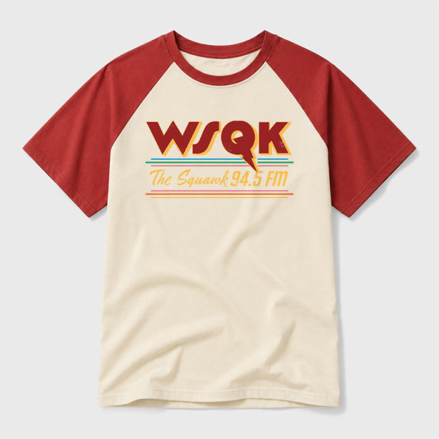 WSQK Geek Retro Raglan T-Shirt
