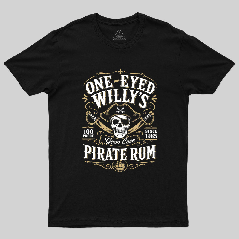One Eyed Willy's Goon Cove Pirate Rum Geek T-Shirt
