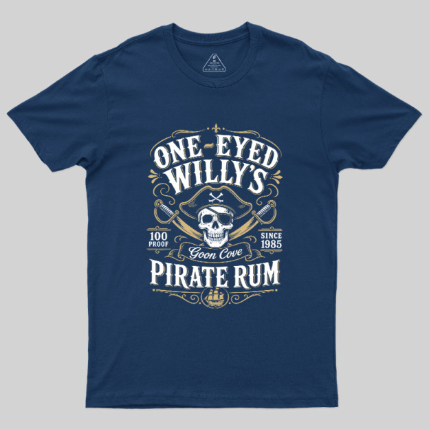 One Eyed Willy's Goon Cove Pirate Rum Geek T-Shirt