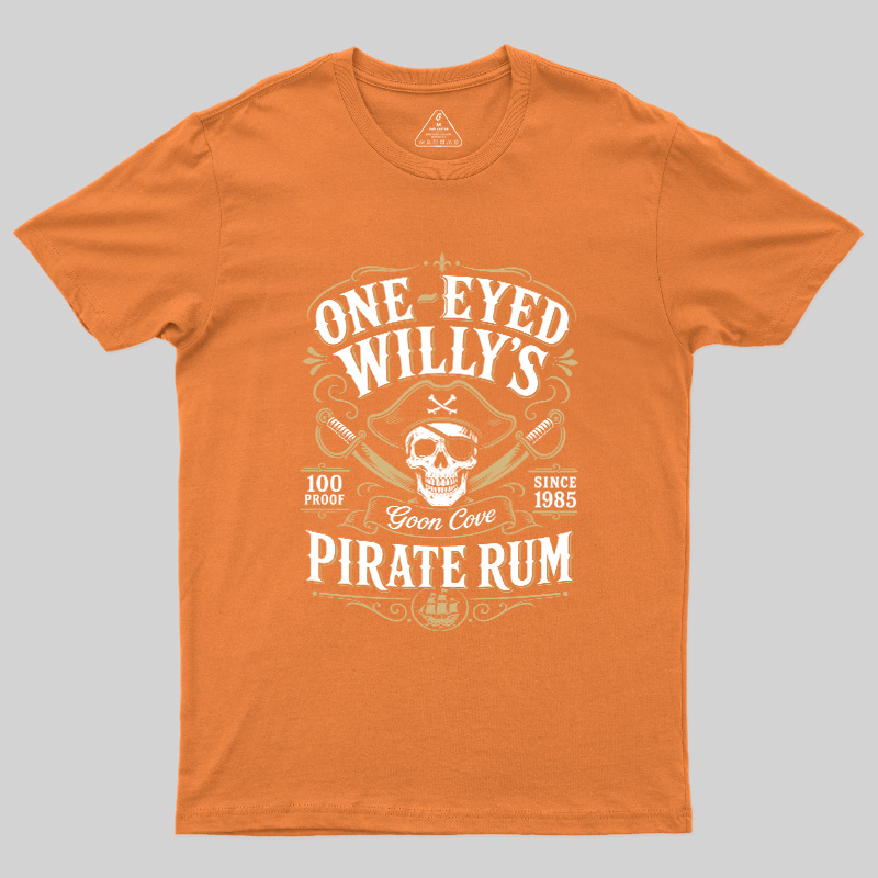 One Eyed Willy's Goon Cove Pirate Rum Geek T-Shirt