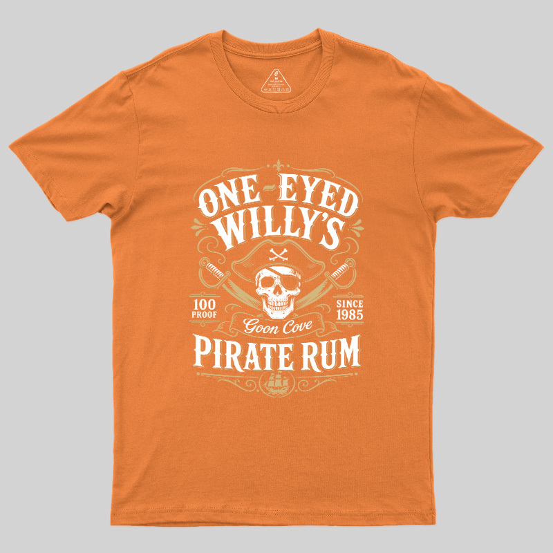 One Eyed Willy's Goon Cove Pirate Rum Geek T-Shirt