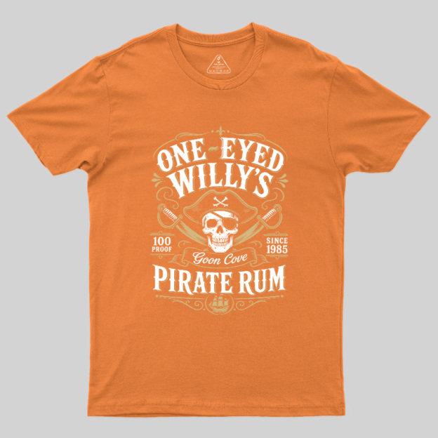 One Eyed Willy's Goon Cove Pirate Rum Geek T-Shirt