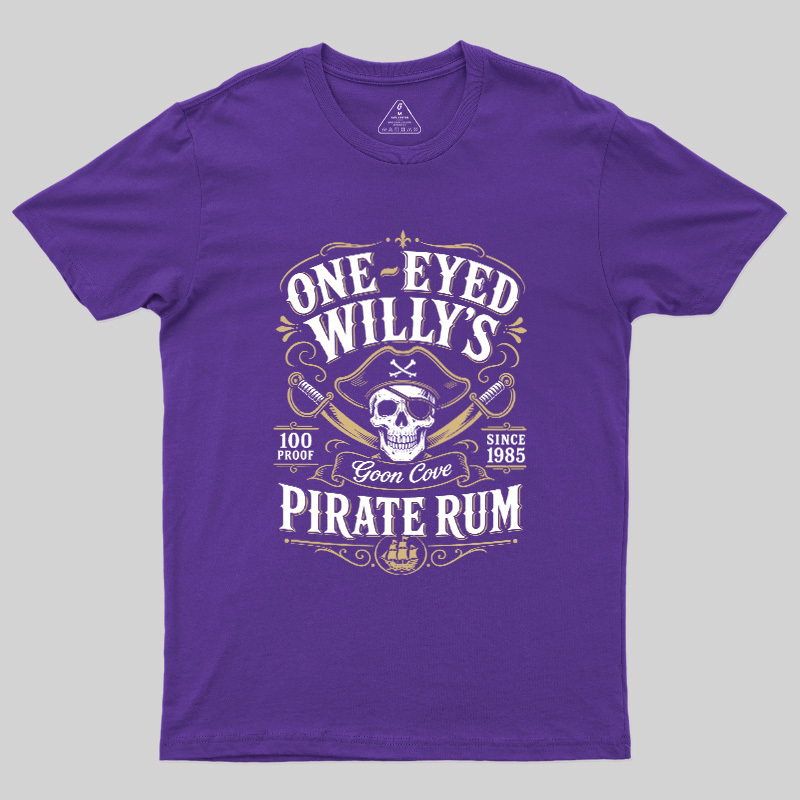 One Eyed Willy's Goon Cove Pirate Rum Geek T-Shirt