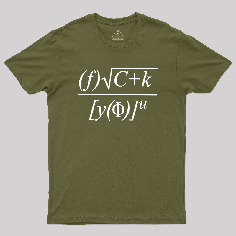 Funny Math Equation Sarcastic Geek T-Shirt