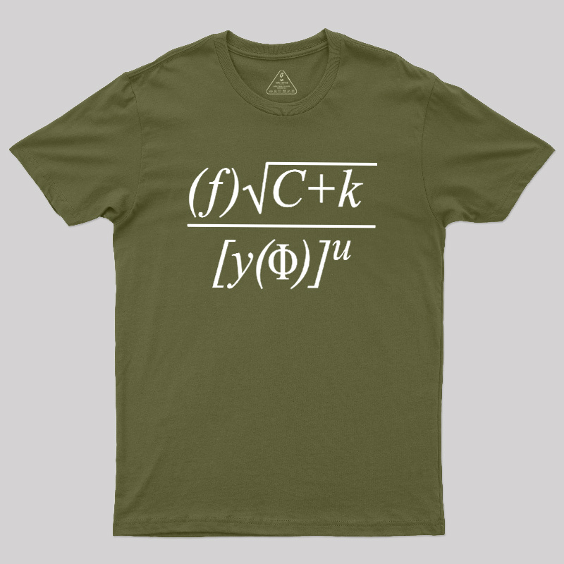Funny Math Equation Sarcastic Geek T-Shirt