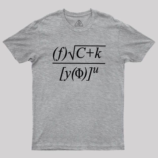 Funny Math Equation Sarcastic Geek T-Shirt
