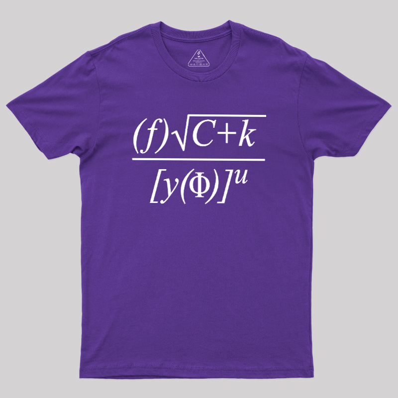 Funny Math Equation Sarcastic Geek T-Shirt