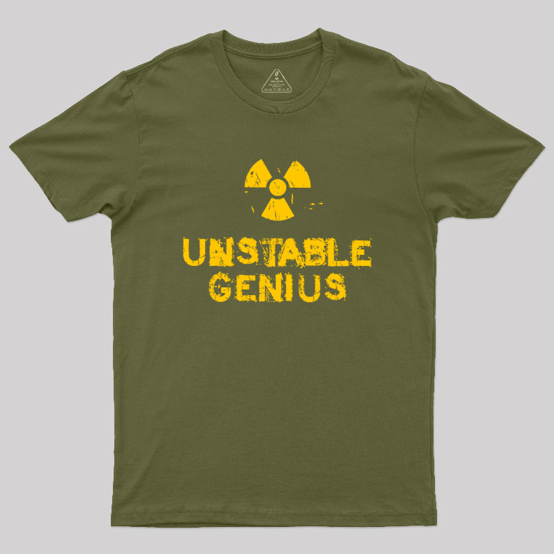 Vintage Distressed Unstable Genius Geek T-Shirt