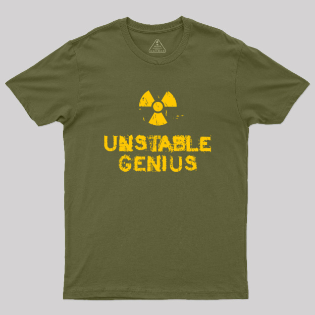 Vintage Distressed Unstable Genius Geek T-Shirt