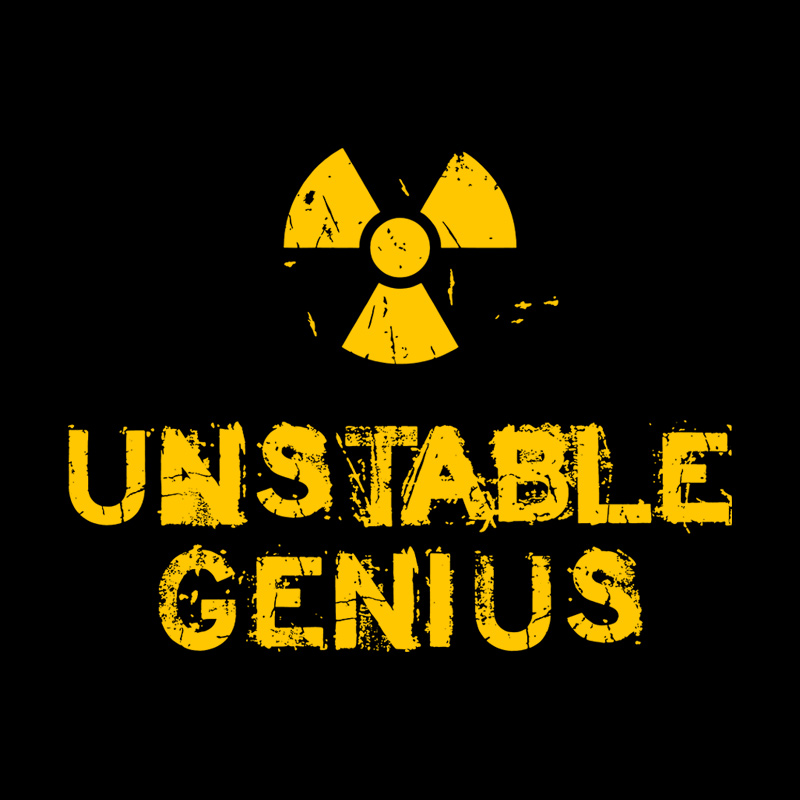 Vintage Distressed Unstable Genius Geek T-Shirt