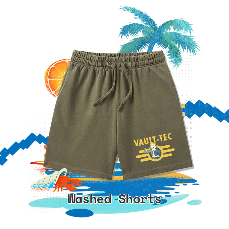 Geeky Washed Shorts