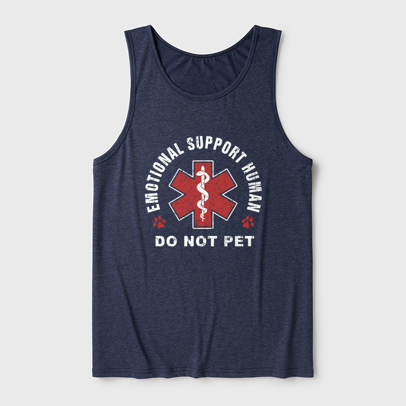 Emotional Support Human Ultra Soft Heather Tank