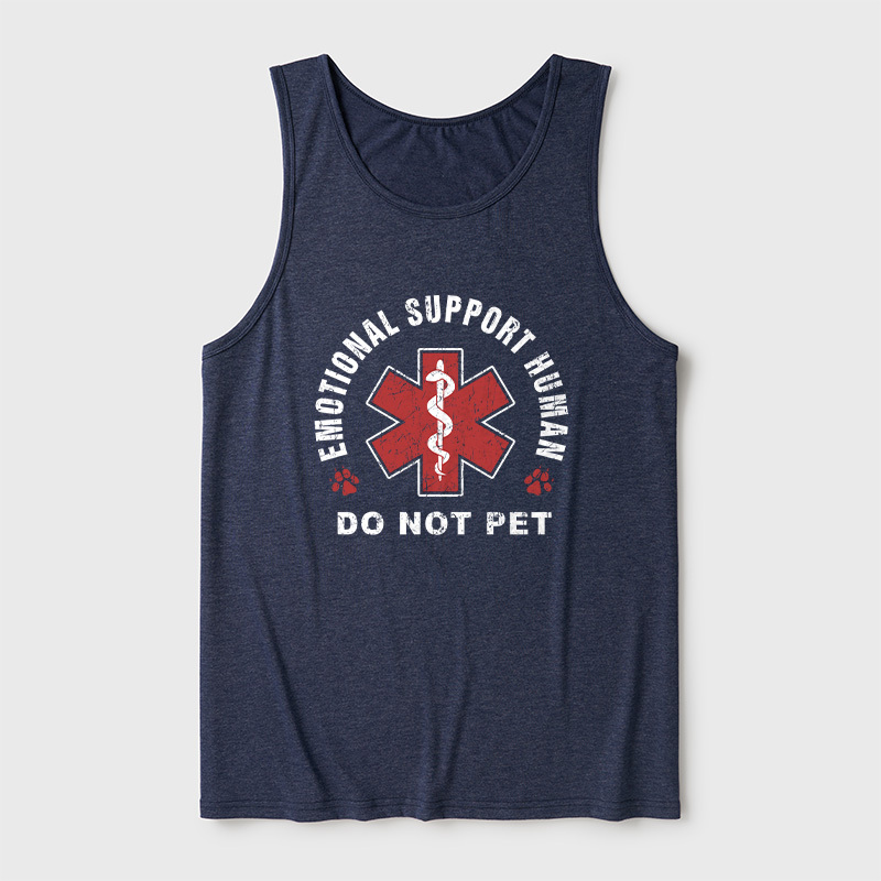 Emotional Support Human Ultra Soft Heather Tank