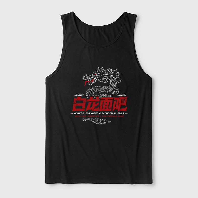 White Dragon Noodle Bar Ultra Soft Heather Tank