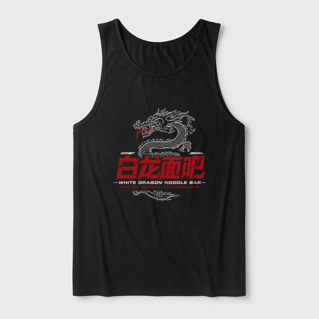 White Dragon Noodle Bar Ultra Soft Heather Tank