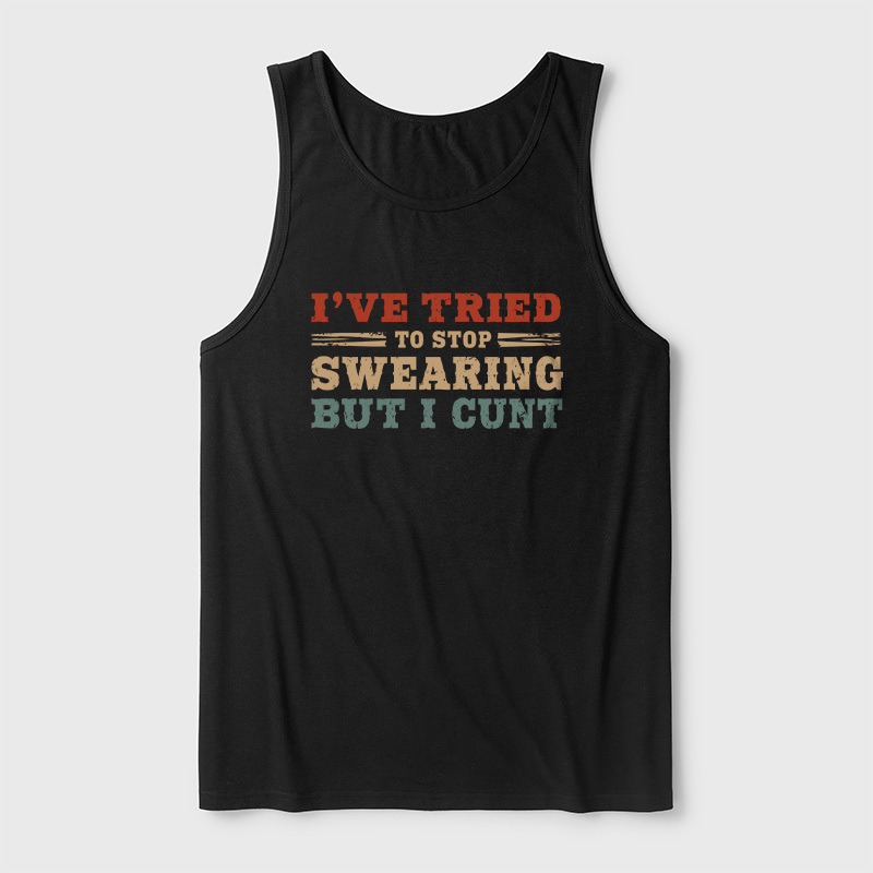 I've Tried To Stop Swearing But I Cunt Sunset Ultra Soft Heather Tank
