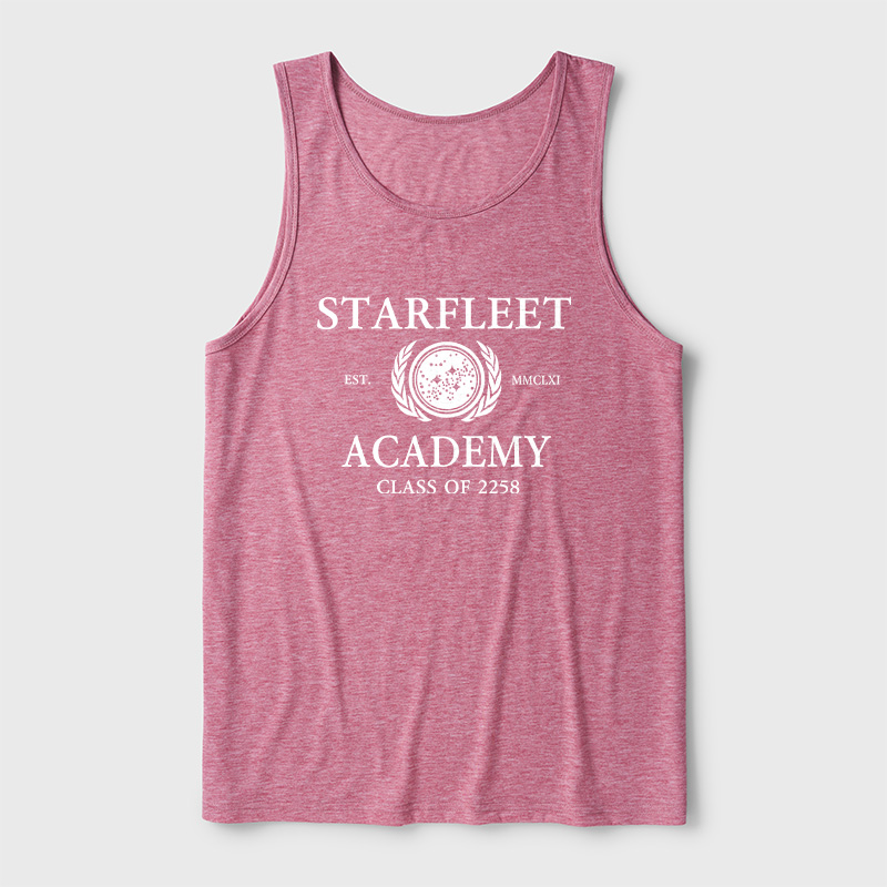 Starfleet Acadmey Class Of 2258 White Ultra Soft Heather Tank