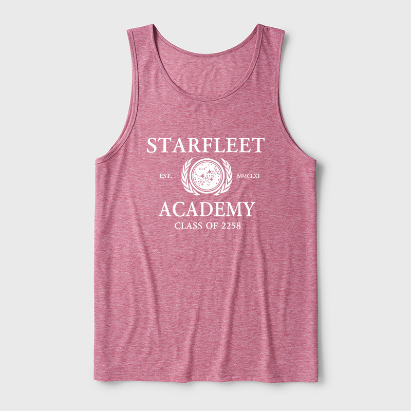 Starfleet Acadmey Class Of 2258 White Ultra Soft Heather Tank