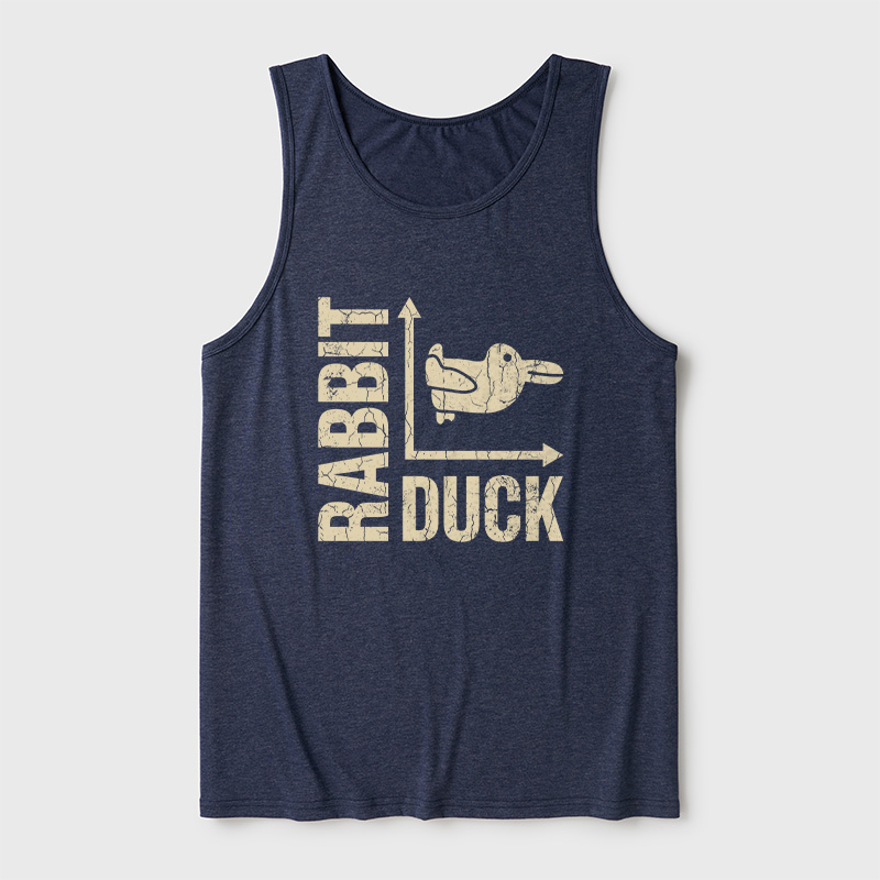 Rabbit or Duck Funny Ultra Soft Heather Tank