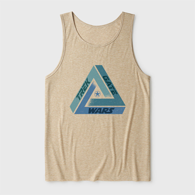 Sci-Fi Triangle Ultra Soft Heather Tank