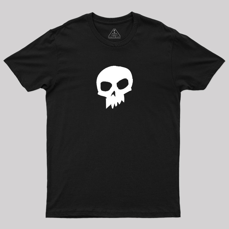 White Skull Graphic1 Geek T-Shirt