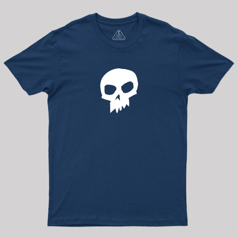 White Skull Graphic1 Geek T-Shirt
