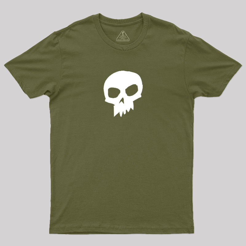 White Skull Graphic1 Geek T-Shirt