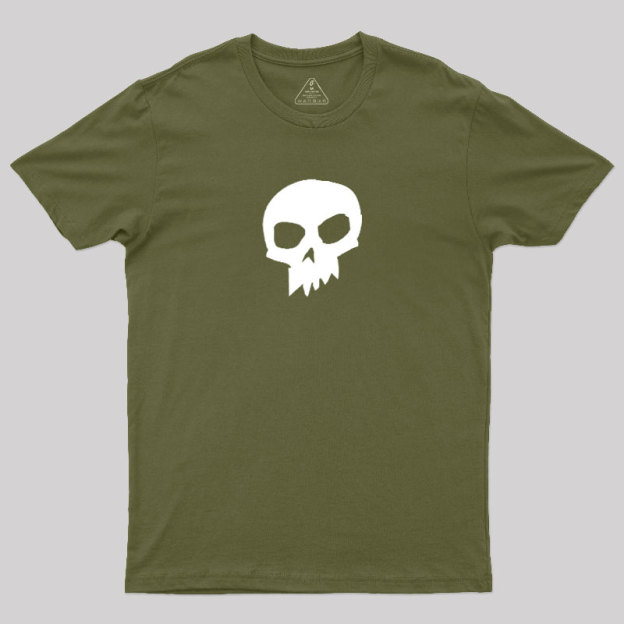 White Skull Graphic1 Geek T-Shirt