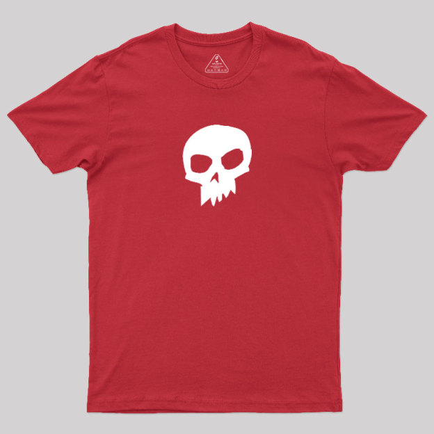 White Skull Graphic1 Geek T-Shirt