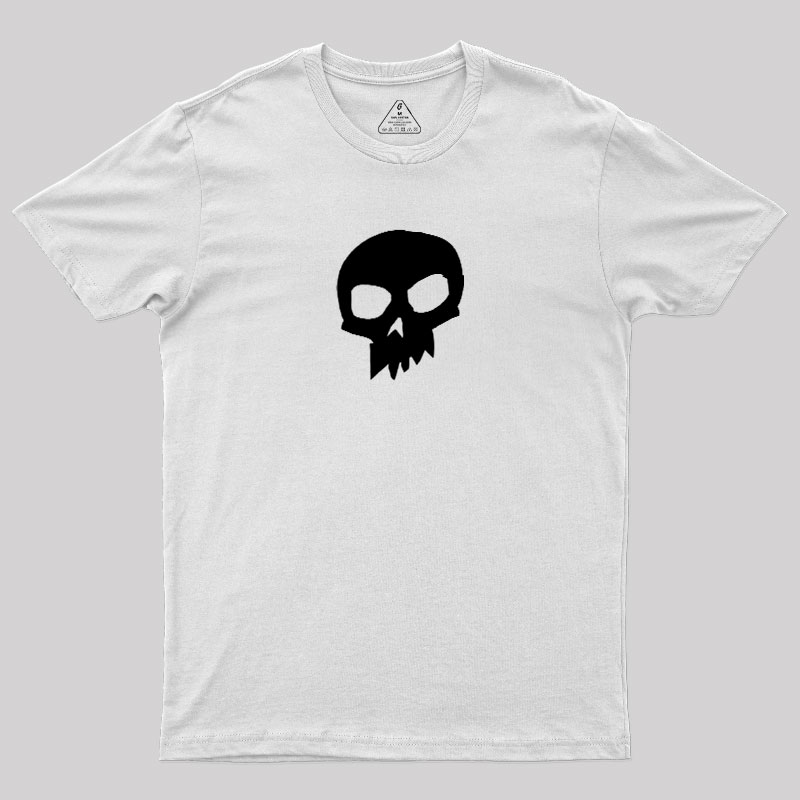 White Skull Graphic1 Geek T-Shirt