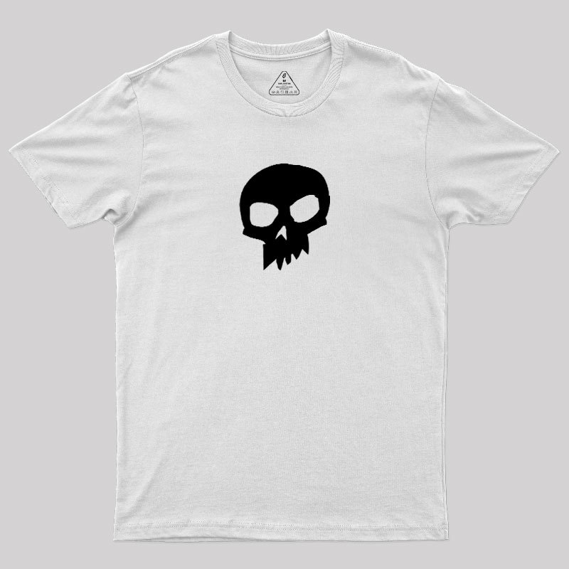 White Skull Graphic1 Geek T-Shirt