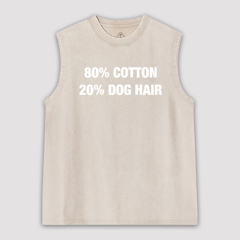 80 Cotton 20 Dog Hair Unisex Washed Tank