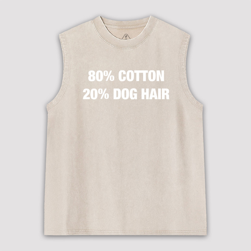 80 Cotton 20 Dog Hair Unisex Washed Tank