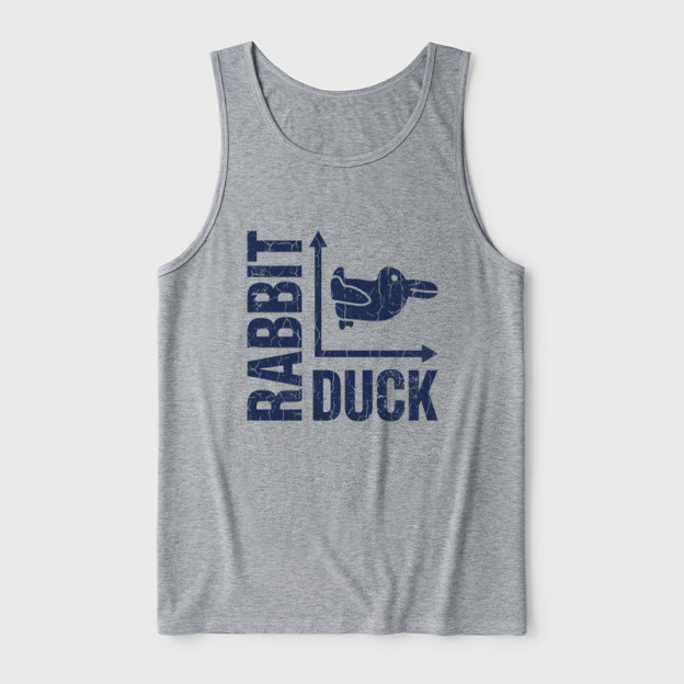 Rabbit or Duck Funny Ultra Soft Heather Tank