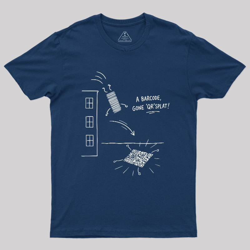 From Barcode To QR Geek T-Shirt