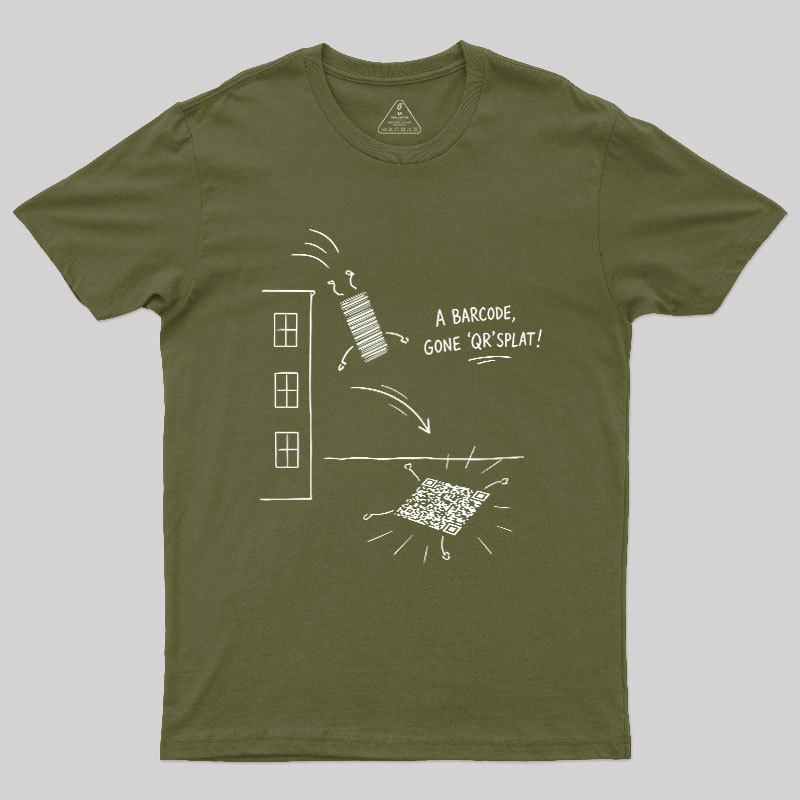 From Barcode To QR Geek T-Shirt