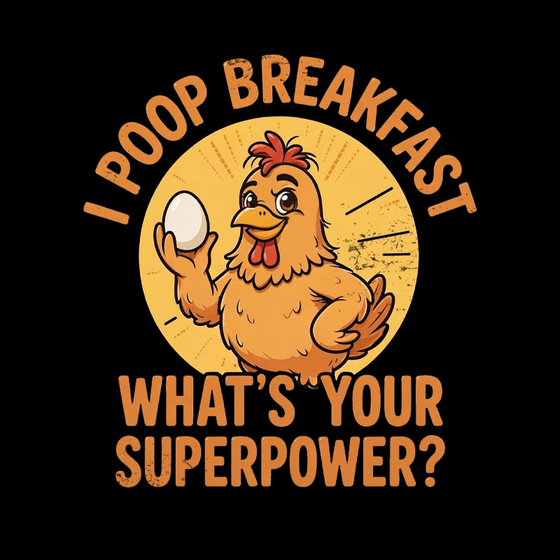 I Poop Breakfast Geek T-Shirt