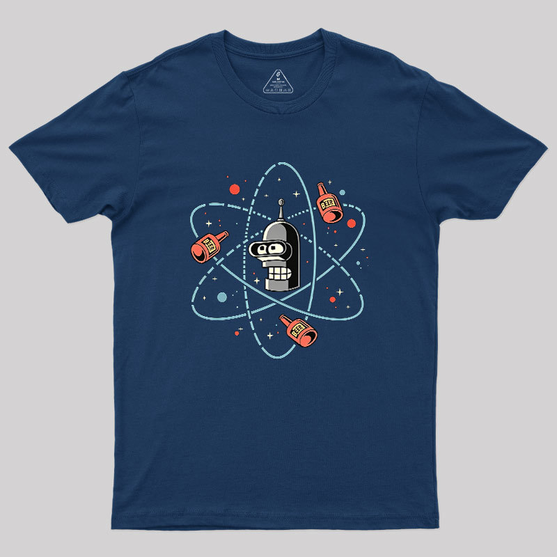Retro Atomic Bender Beer Geek T-Shirt